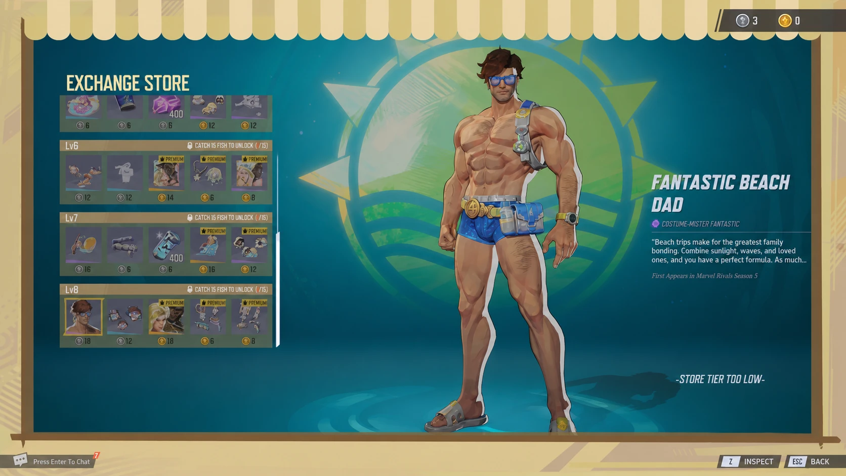 Krakoan Reels Exchange Store Level 7 and 8 rewards