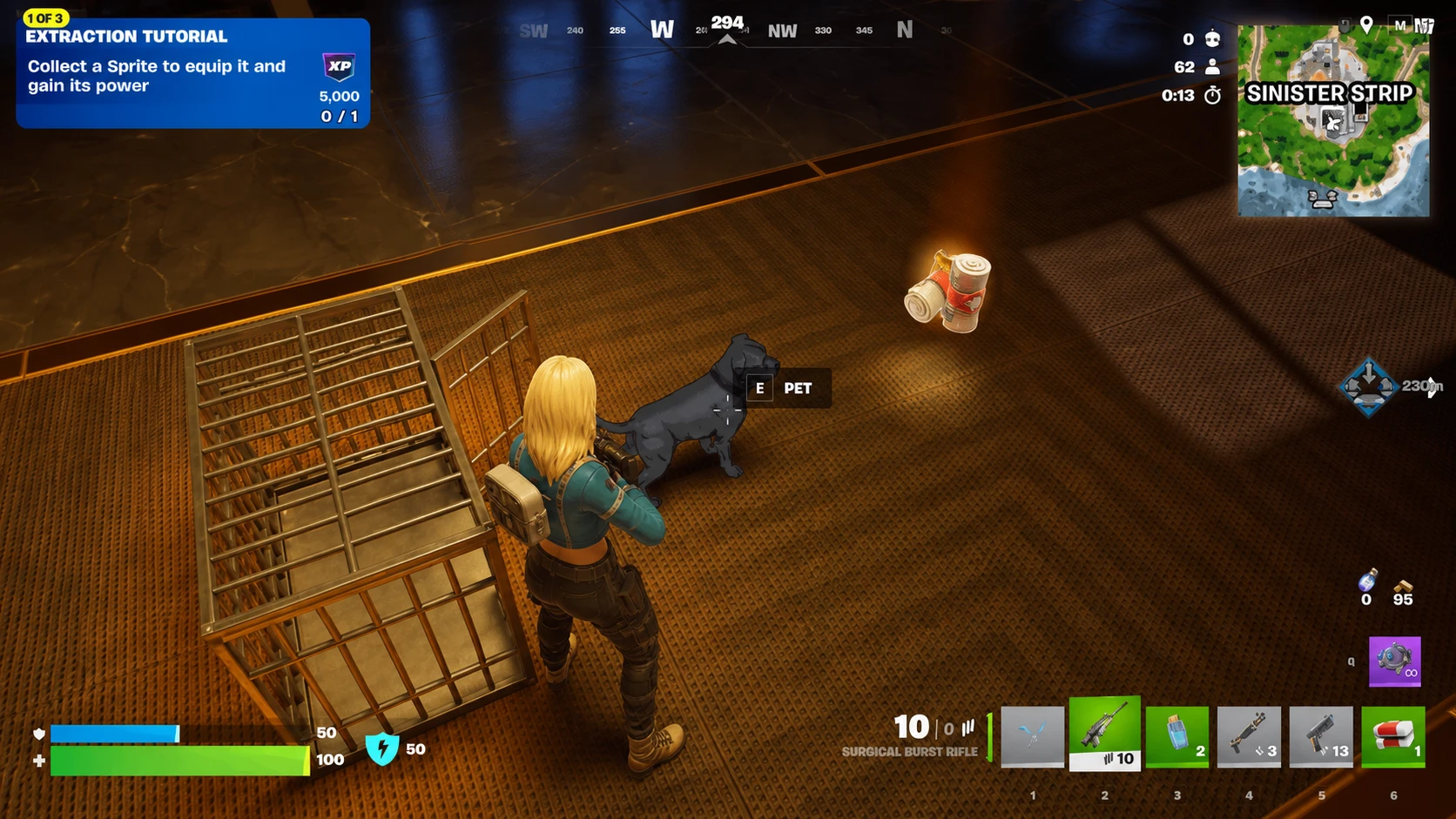 Option to pet John Wick's dog