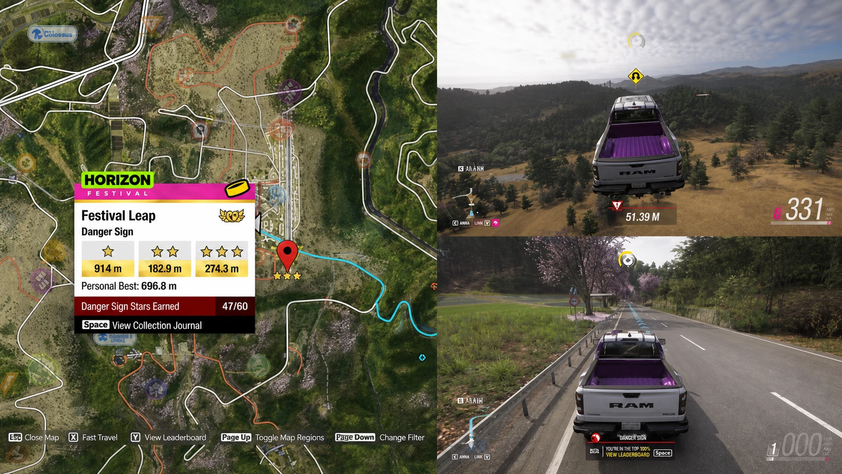 Danger Sign for Guts. Glory. Ram. in Forza Horizon 6