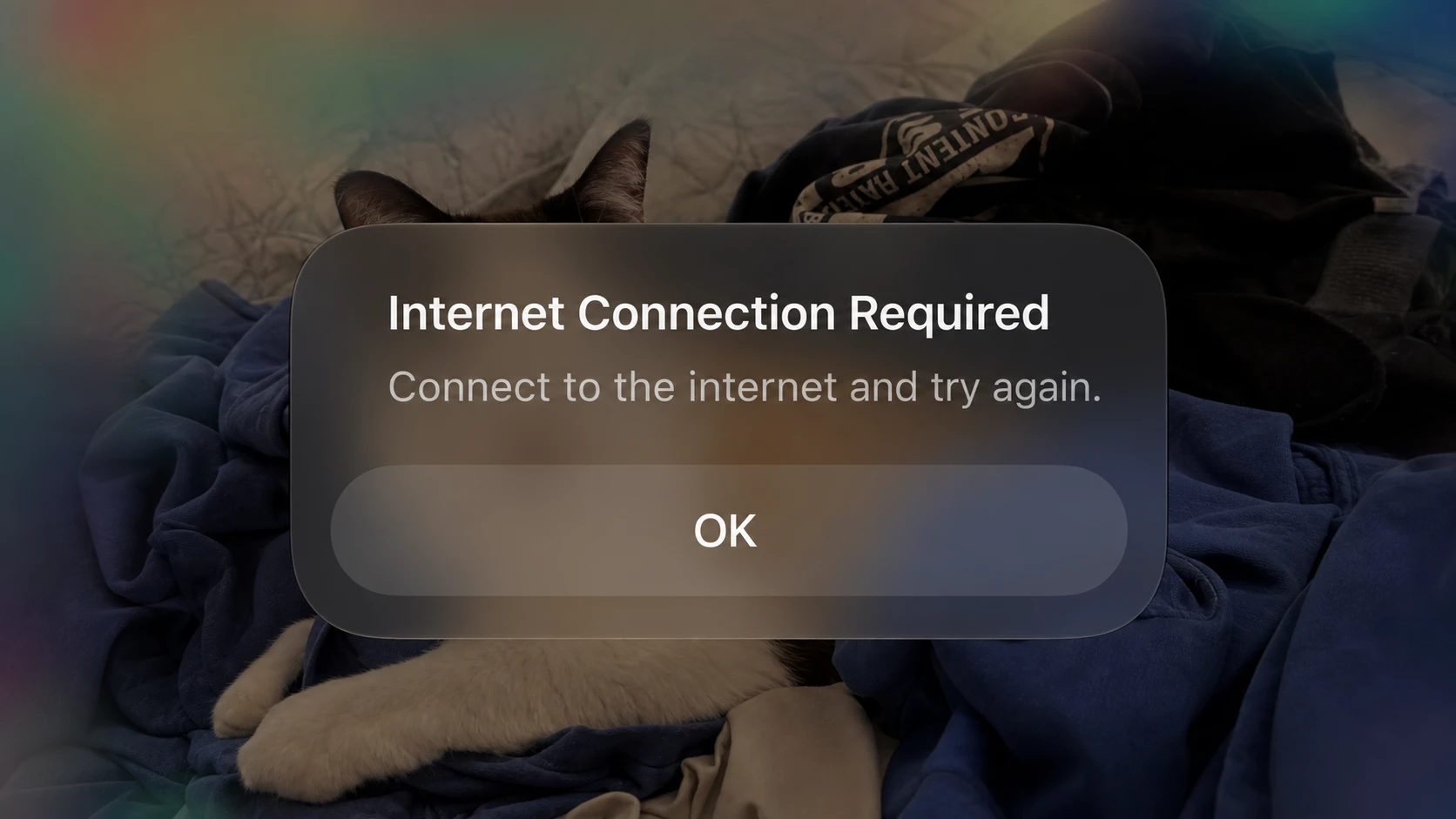 internet connection required