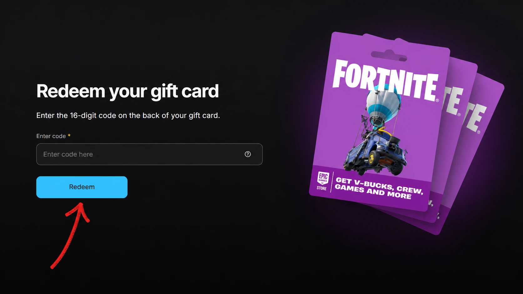 Fortnite Celebration Ball Back Bling Redeem Gift Card