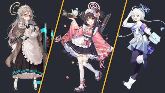 Blue Archive tier list support. three support characters