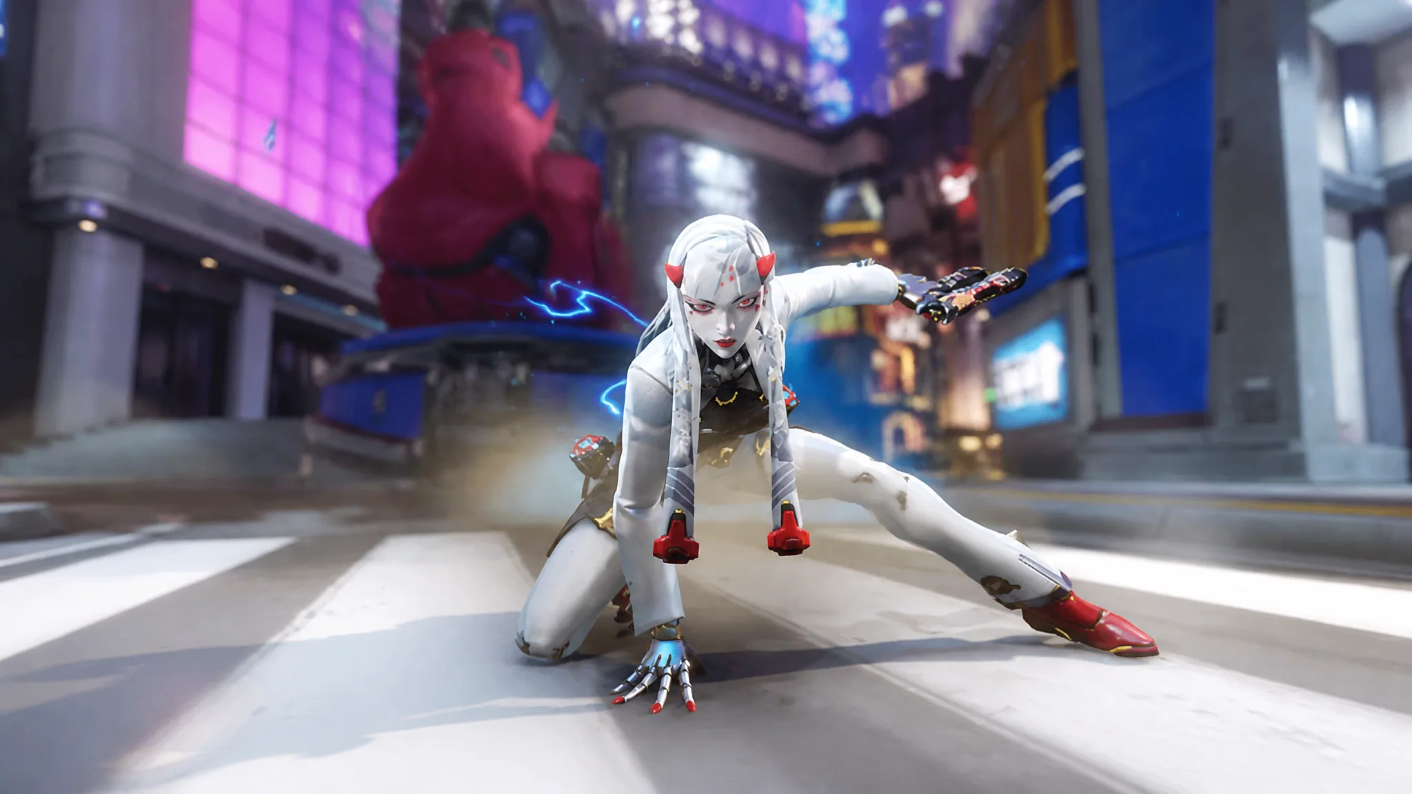 Overwatch new season: new hero Shion with her white hair and attire