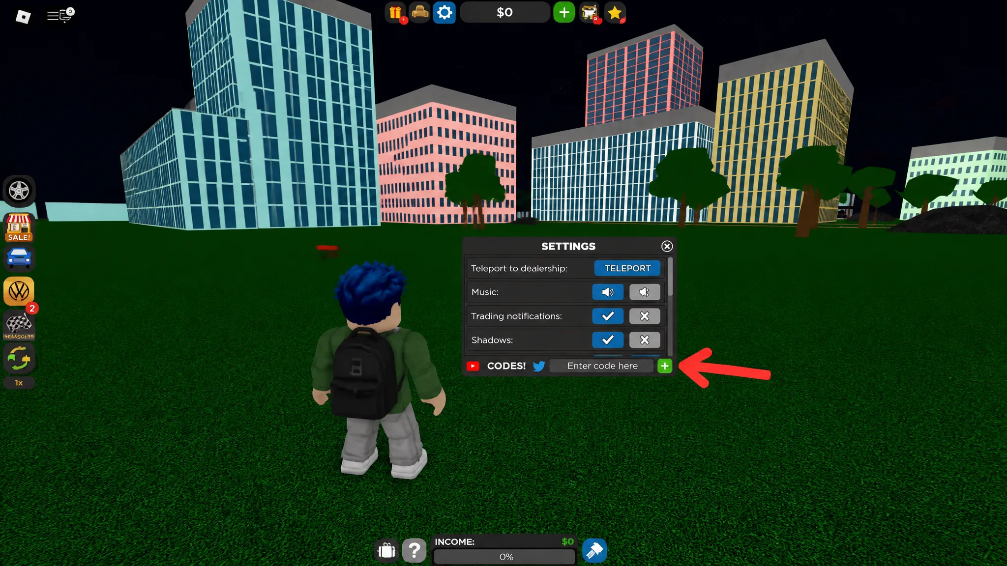 redeem roblox car dealership tycoon codes