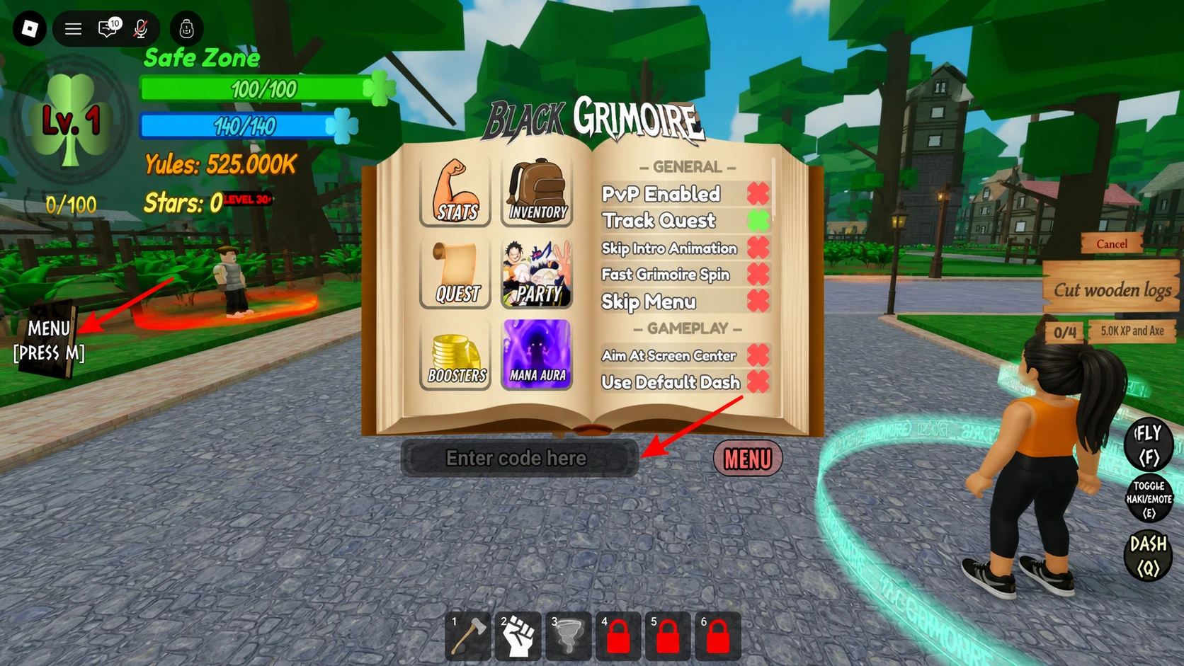 Black Grimoire Code redemption