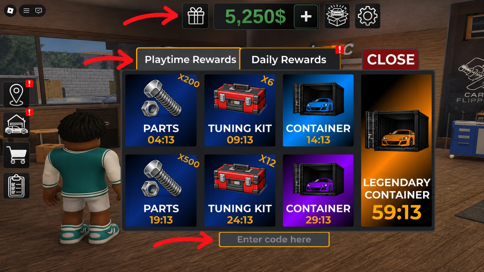 How to Redeem Codes in Car Flipper