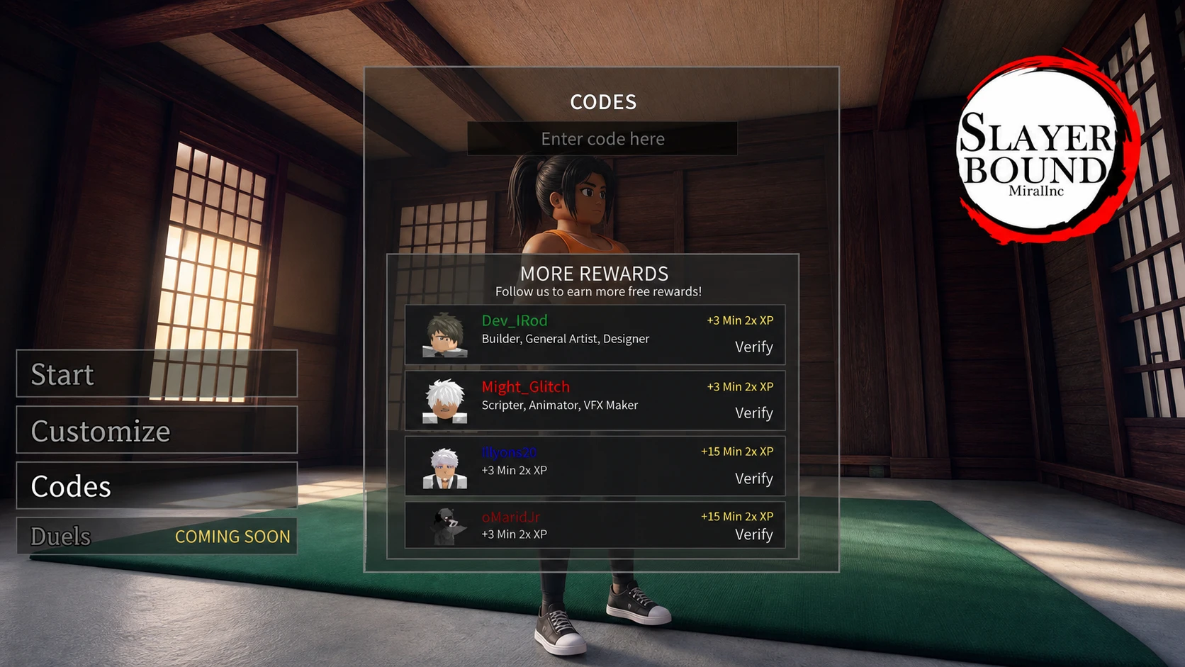 Slayerbound codes: The codes box with Pocket Tactics in the box and a PT logo in the top right corner