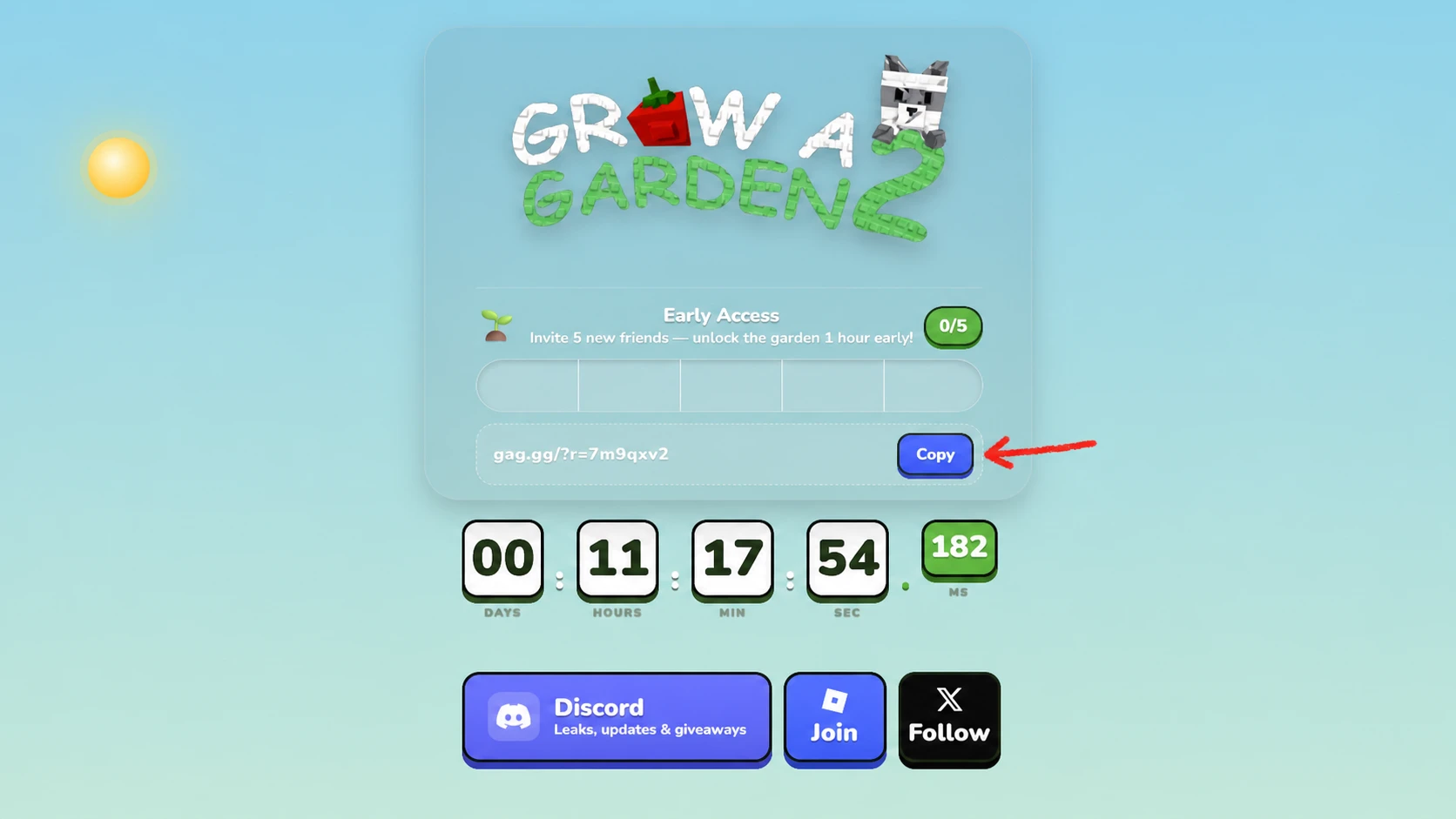 Grow a Garden 2 early access link
