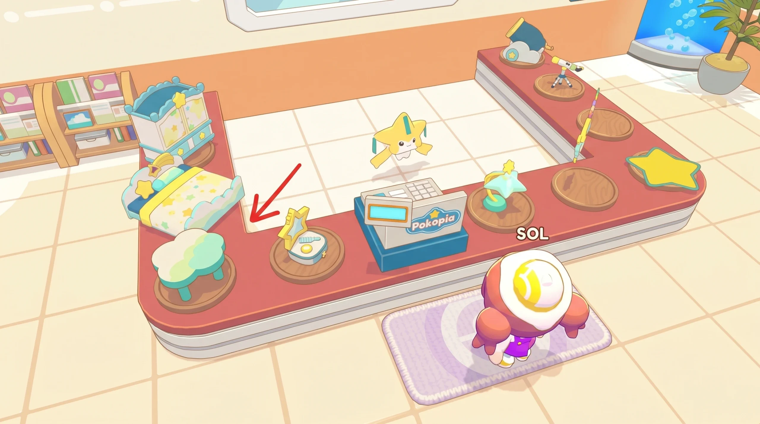 Trading with Jirachi in pokopia