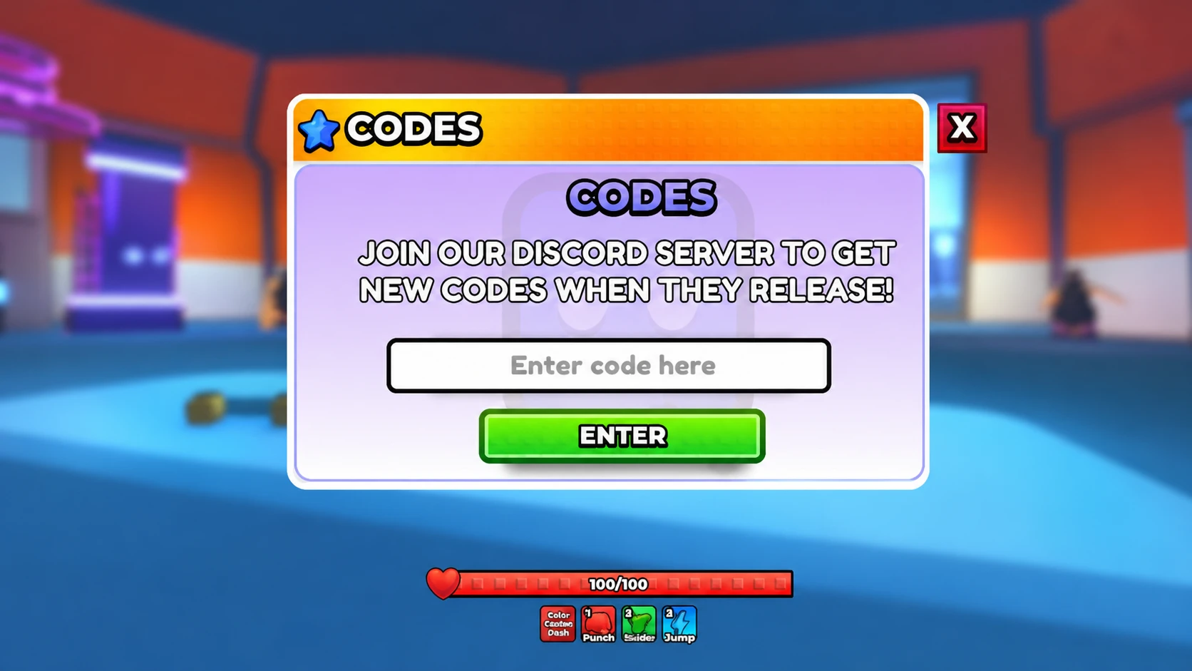 How to redem Power Simulator X codes in the Roblox game