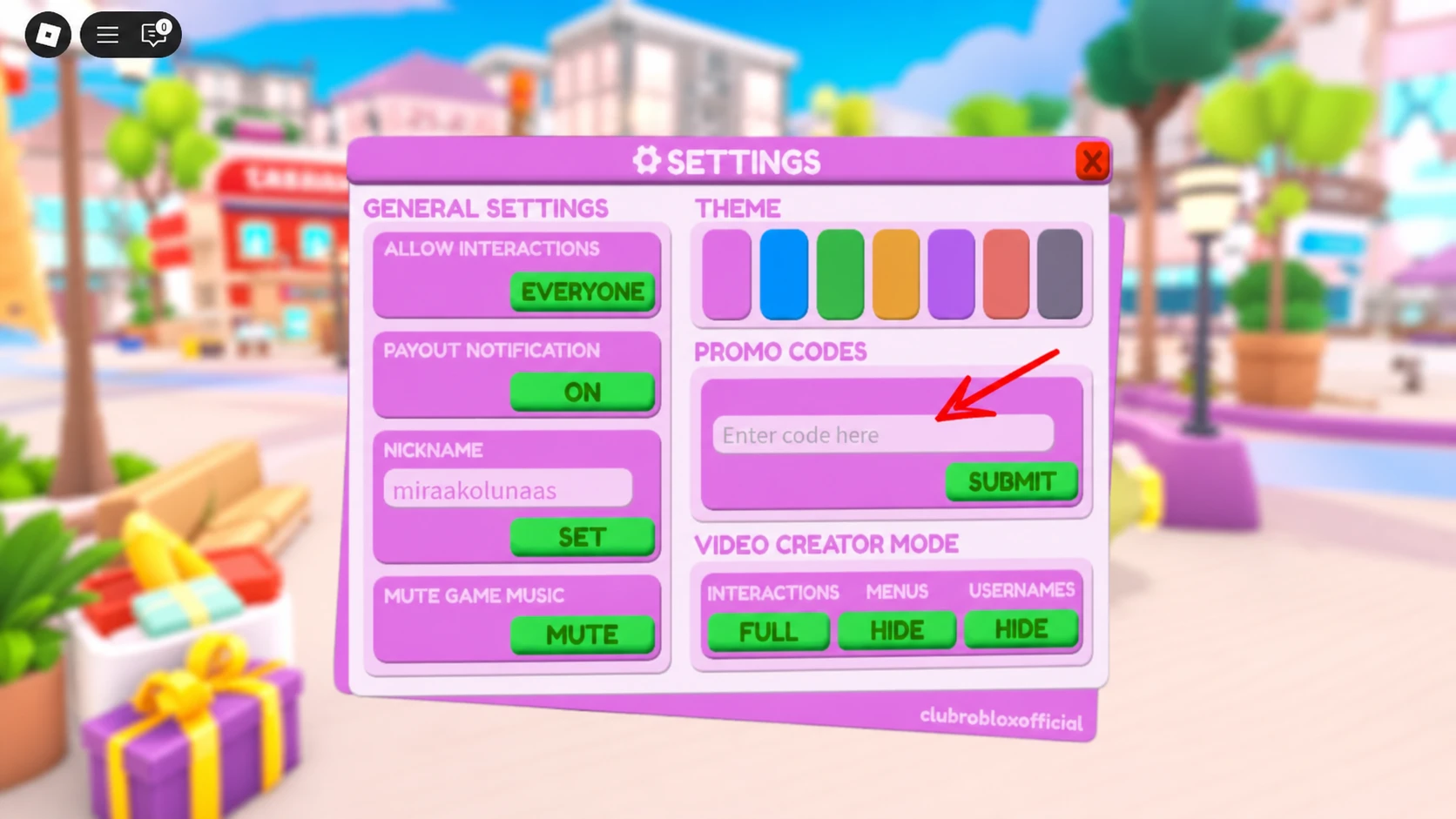 Club Roblox RP Codes