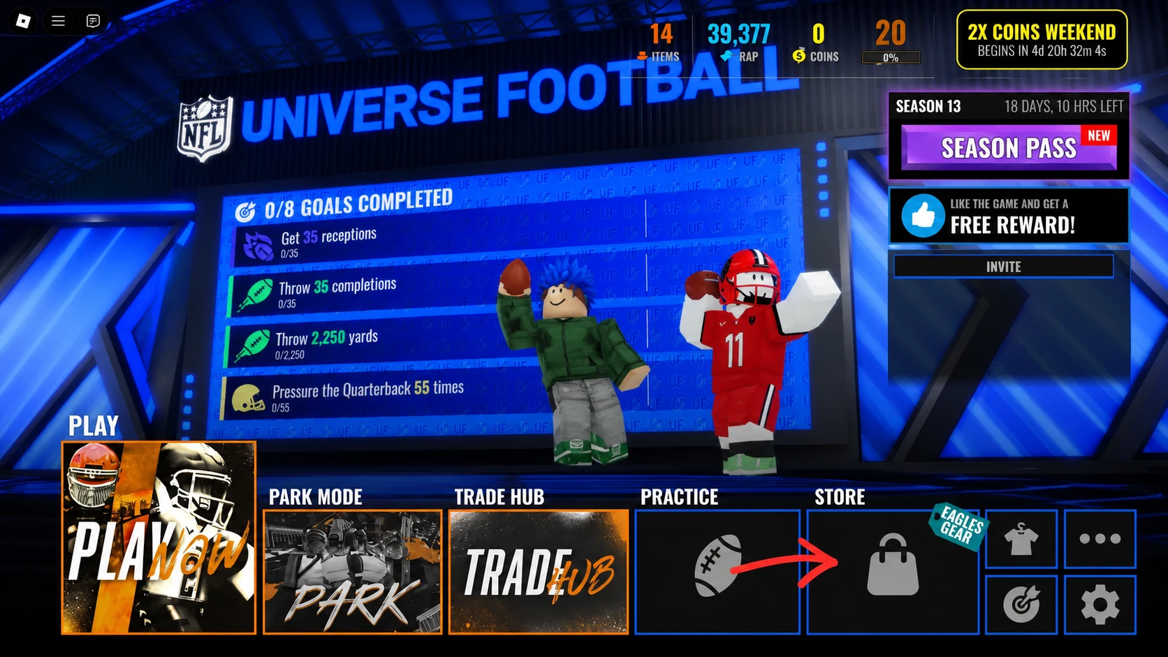 redeem NFL Universe Football Codes (1)