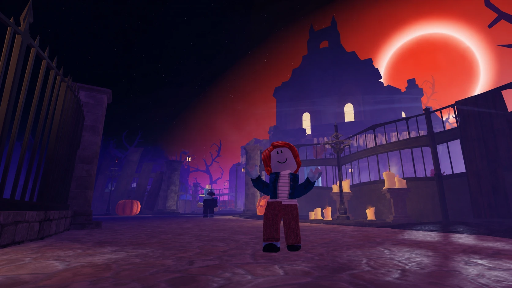 A zombie walking in Tower Defense Simulator on Roblox