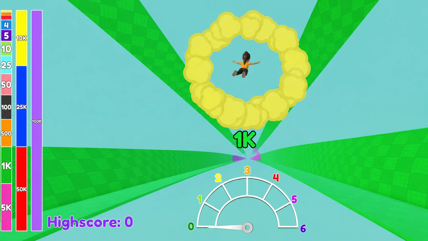 Screenshot of someone skydiving in Roblox Skydive Race Clicker for Roblox clicker guide