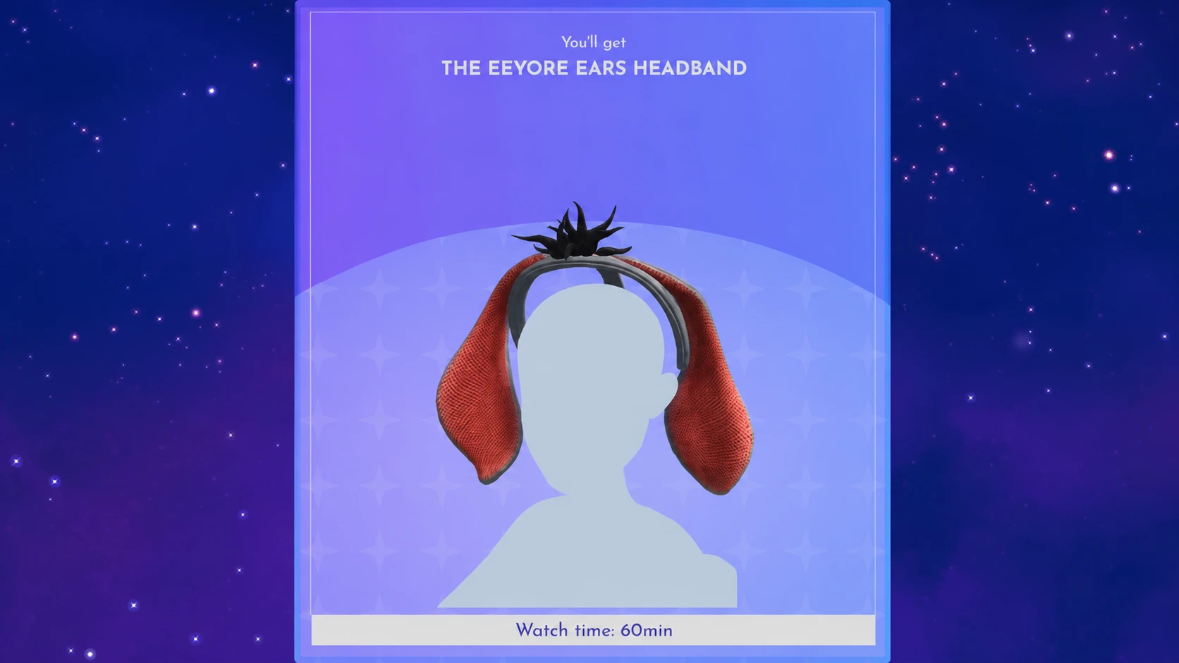 Eeyore ears in disney dreamlight valley
