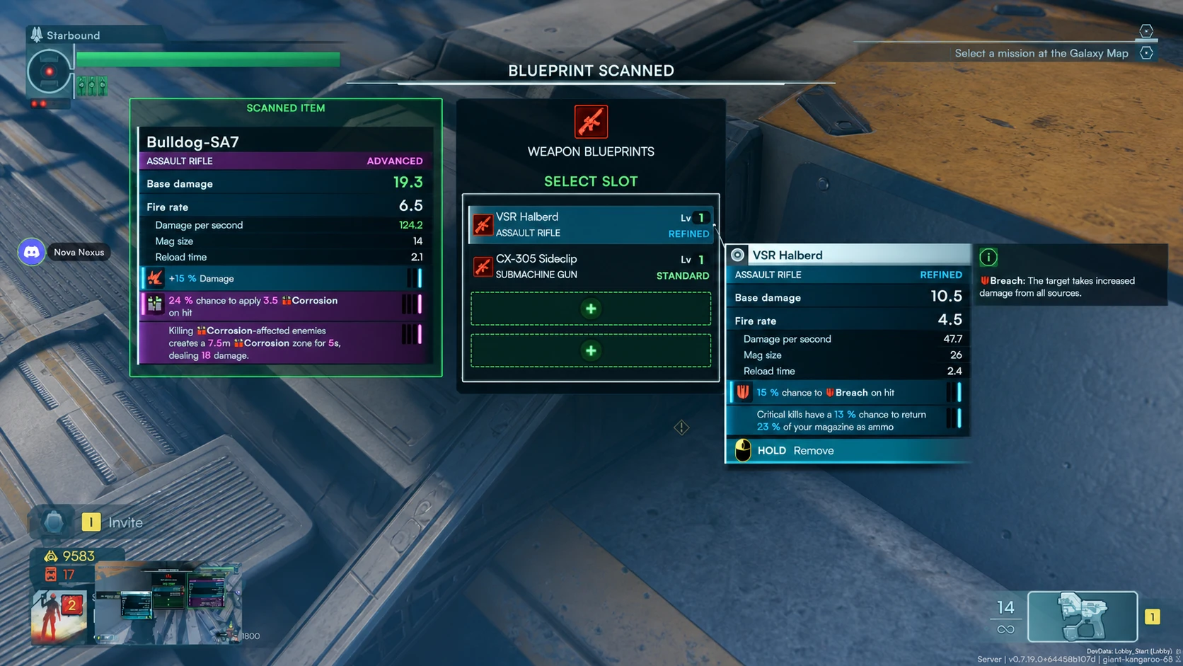 Jump Space summer update - The new weapon blueprints system in action