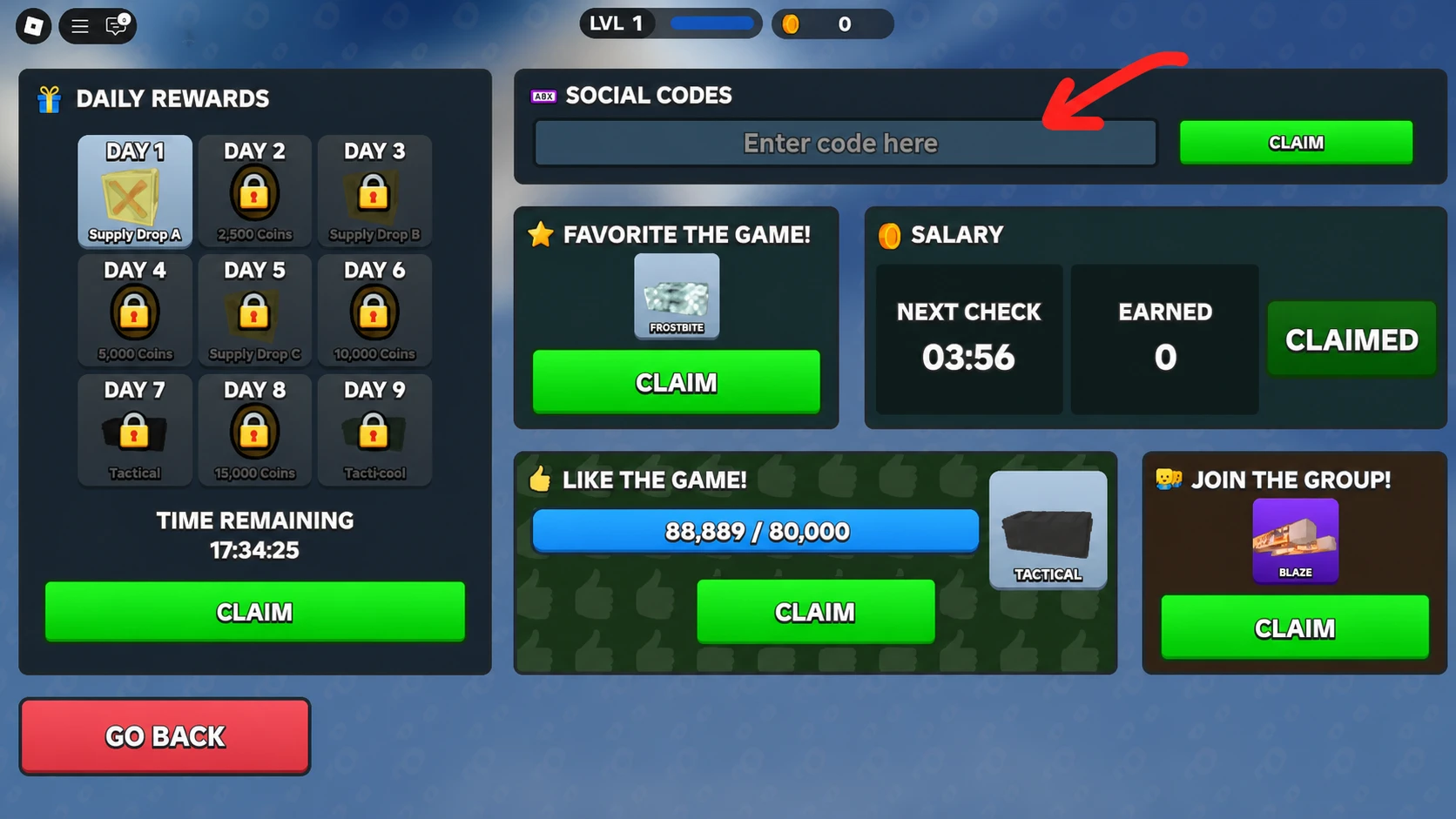 redeem roblox combat arena codes (2)