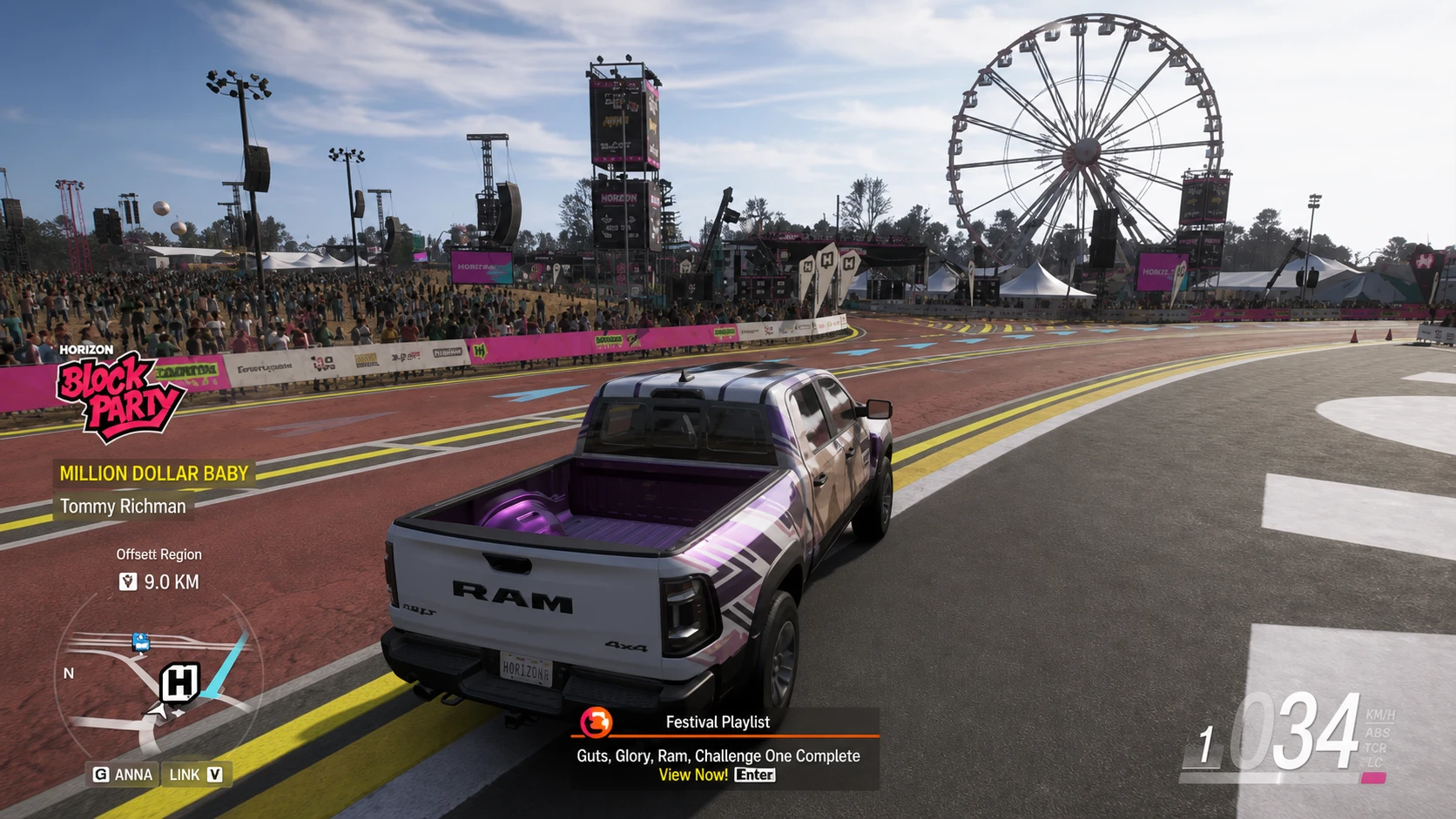 Selecting the Ram 1500 TRX in Forza Horizon 6