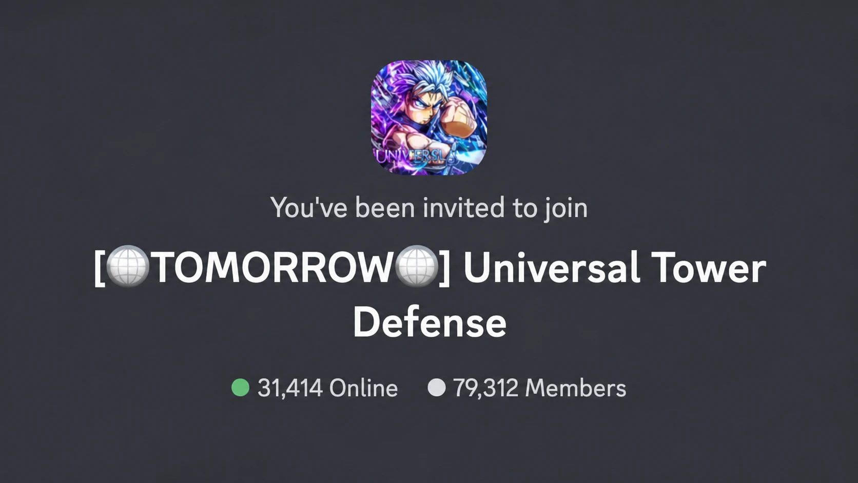 Universal Tower Defense codes: An image of the Universal Tower Defense Discord server