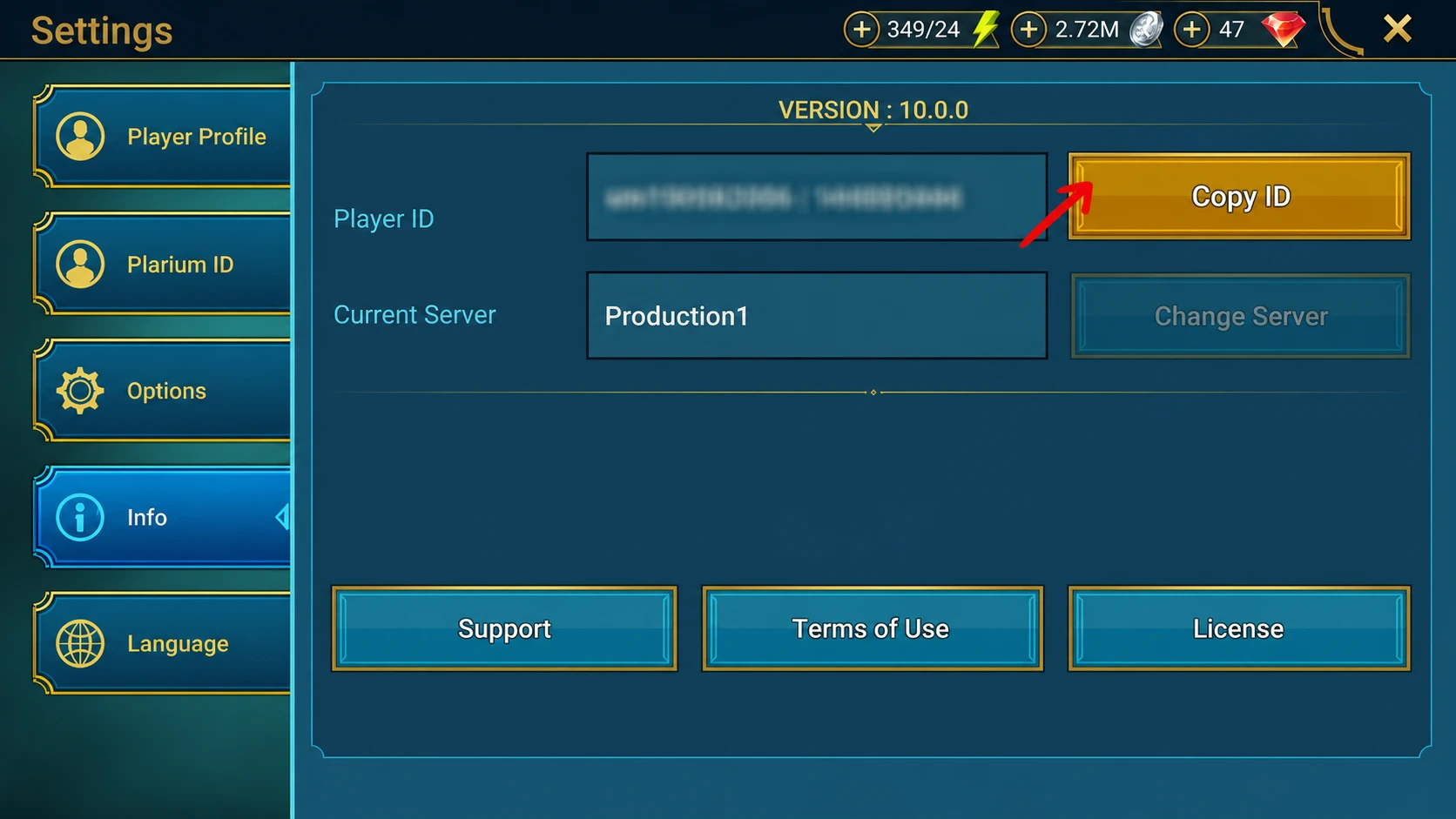 Raid codes: The in-game location of your player ID, required to redeem Raid Shadow Legends codes online