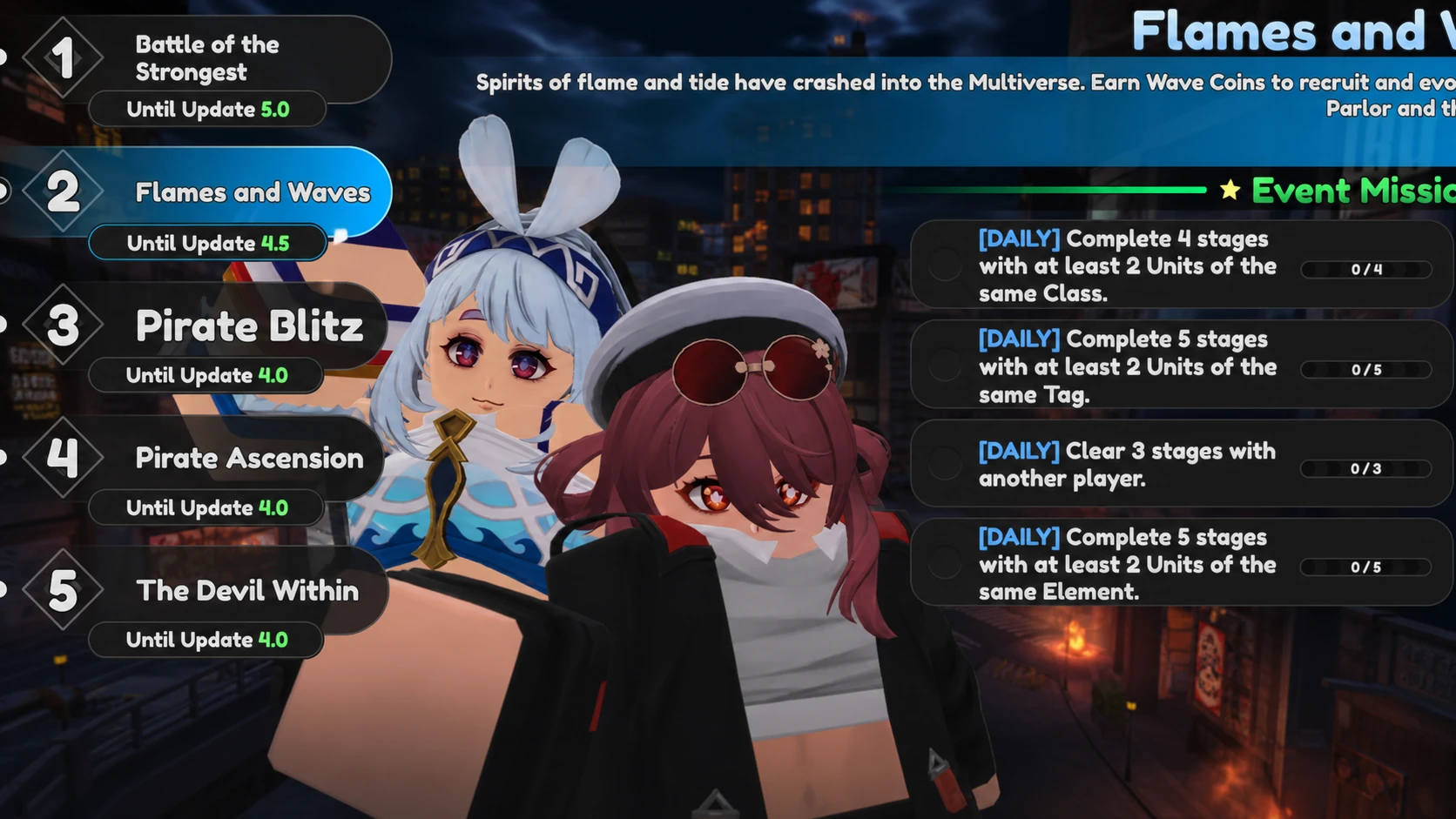 Flames and Waves Event UTDX
