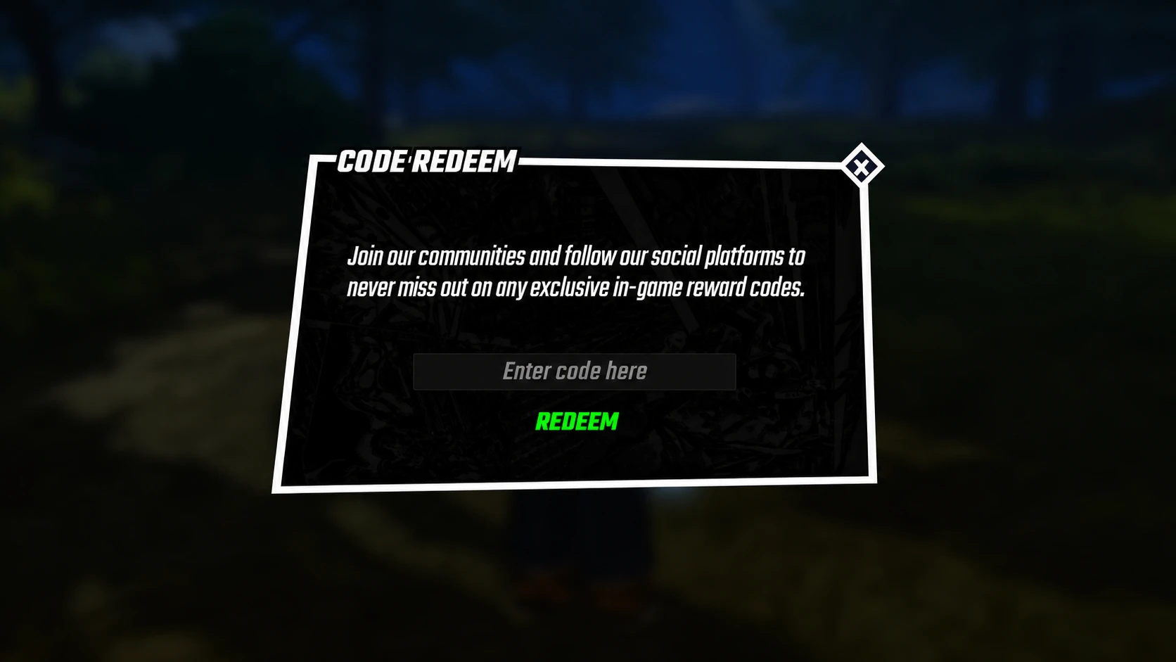Roblox is Unbreakable codes: A screenshot of the codes box with Pocket Tactics in the entry box and a PT logo in the top right corner