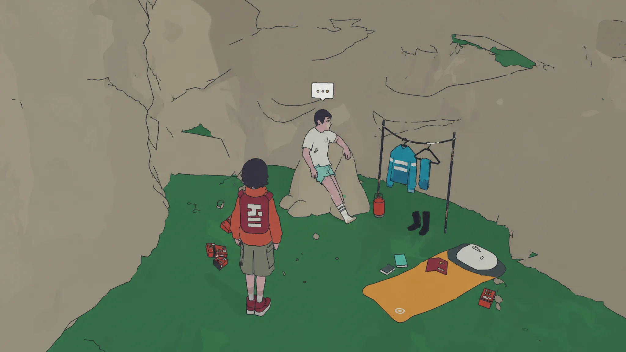 Man in the cave