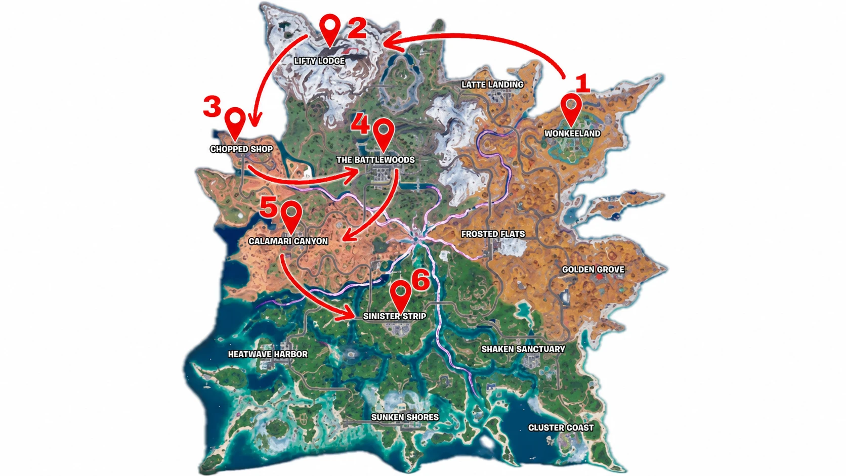Fortnite Sprite Chest Route