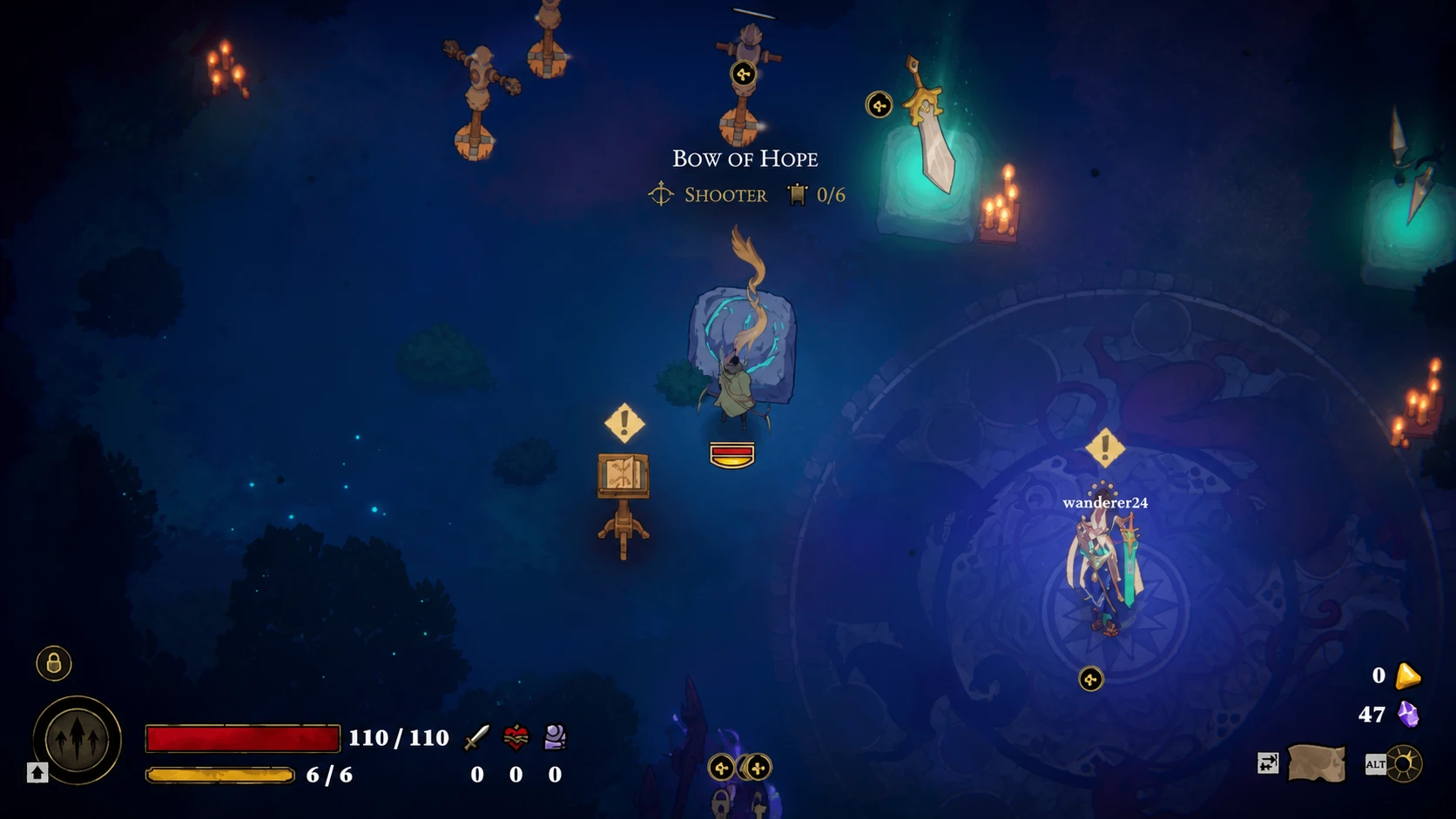 Choosing a weapon in 33 Immortals