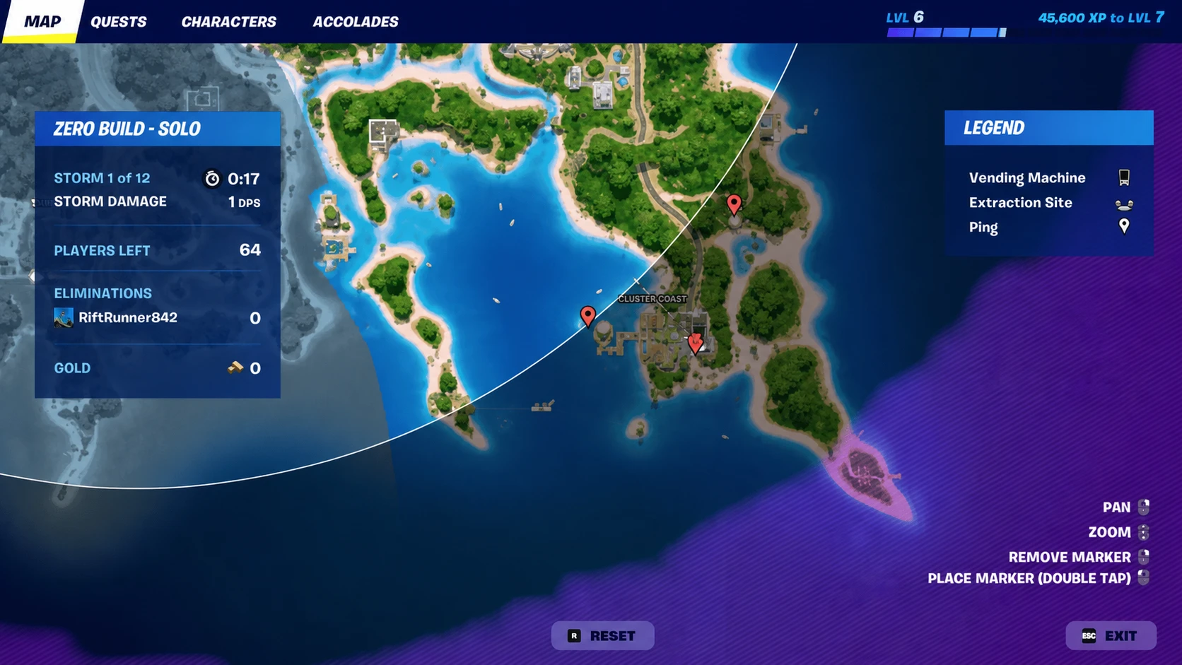 Cluster Coast hidden vault location
