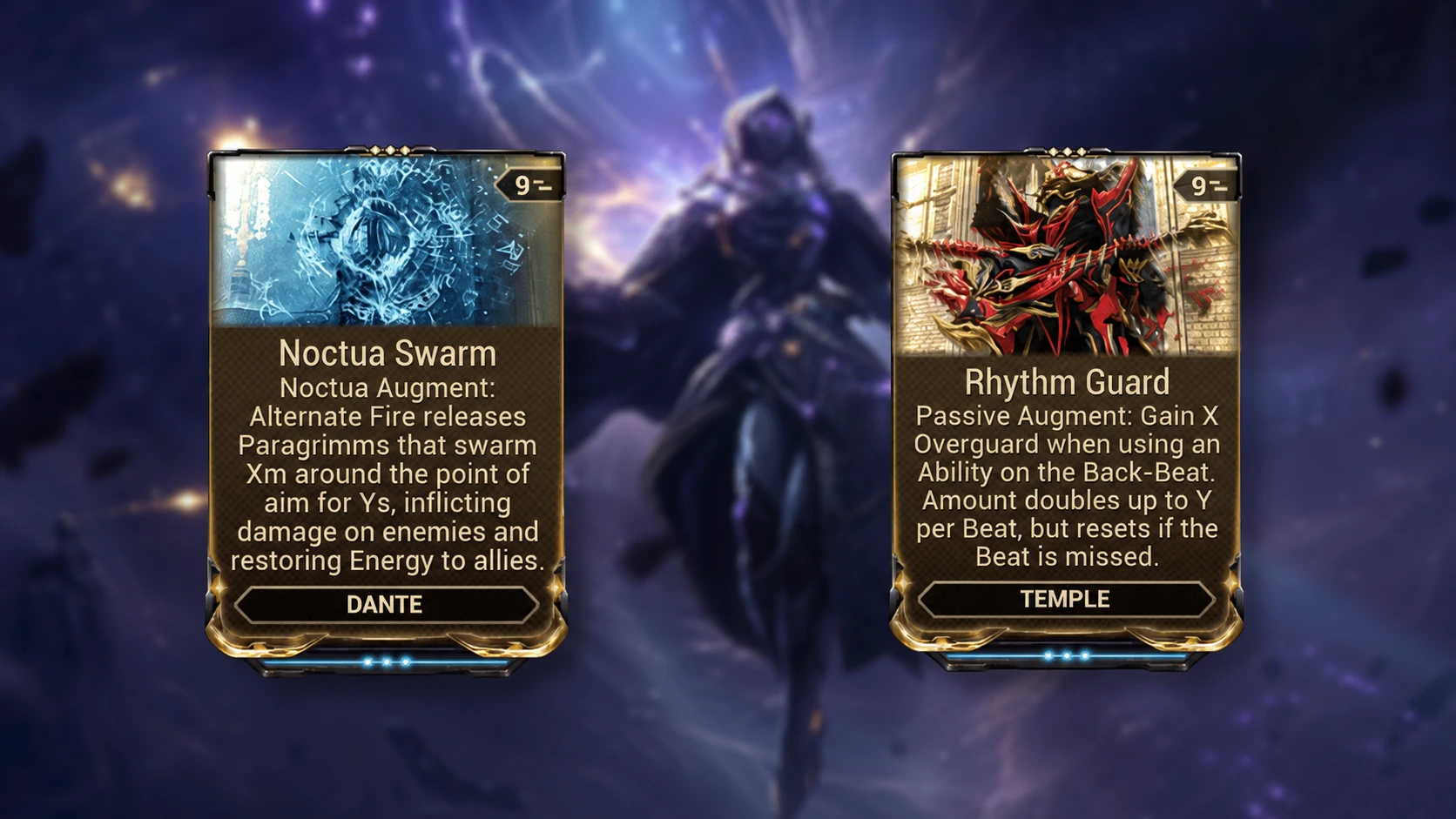 New augment mods in Warframe Constellations