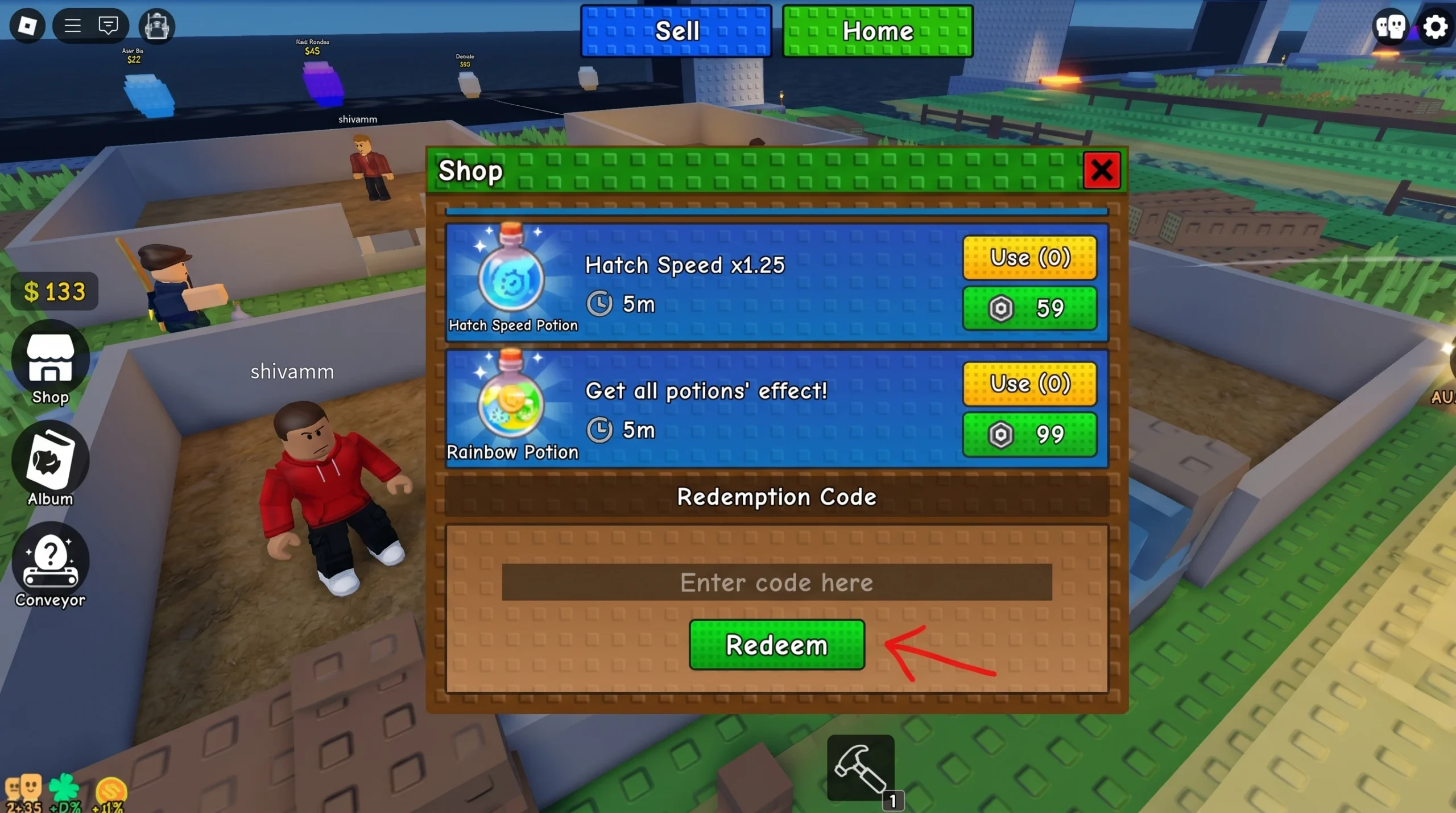 How to redeem build a zoo codes in the roblox game