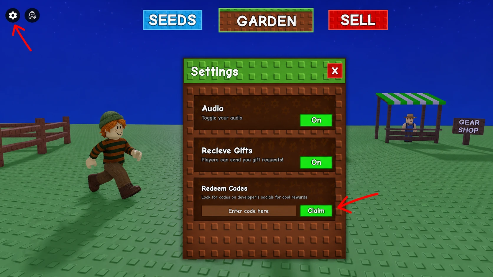 redeem Grow a Garden codes