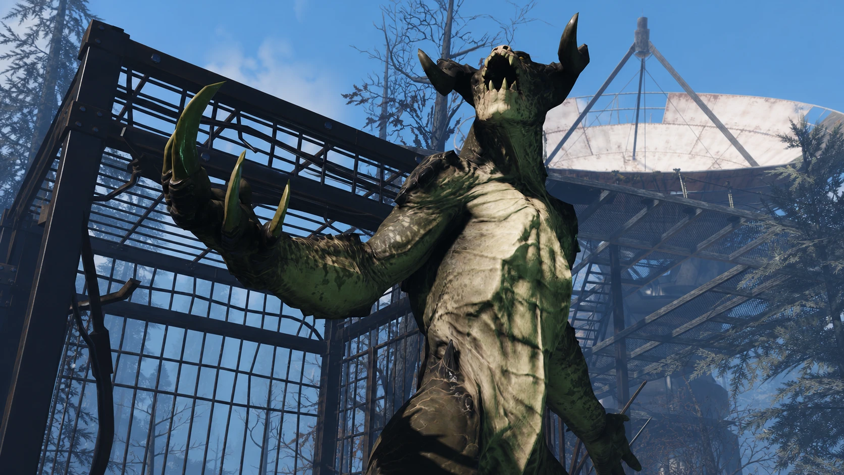 Fallout 76 world pets PTS - A deathclaw roars
