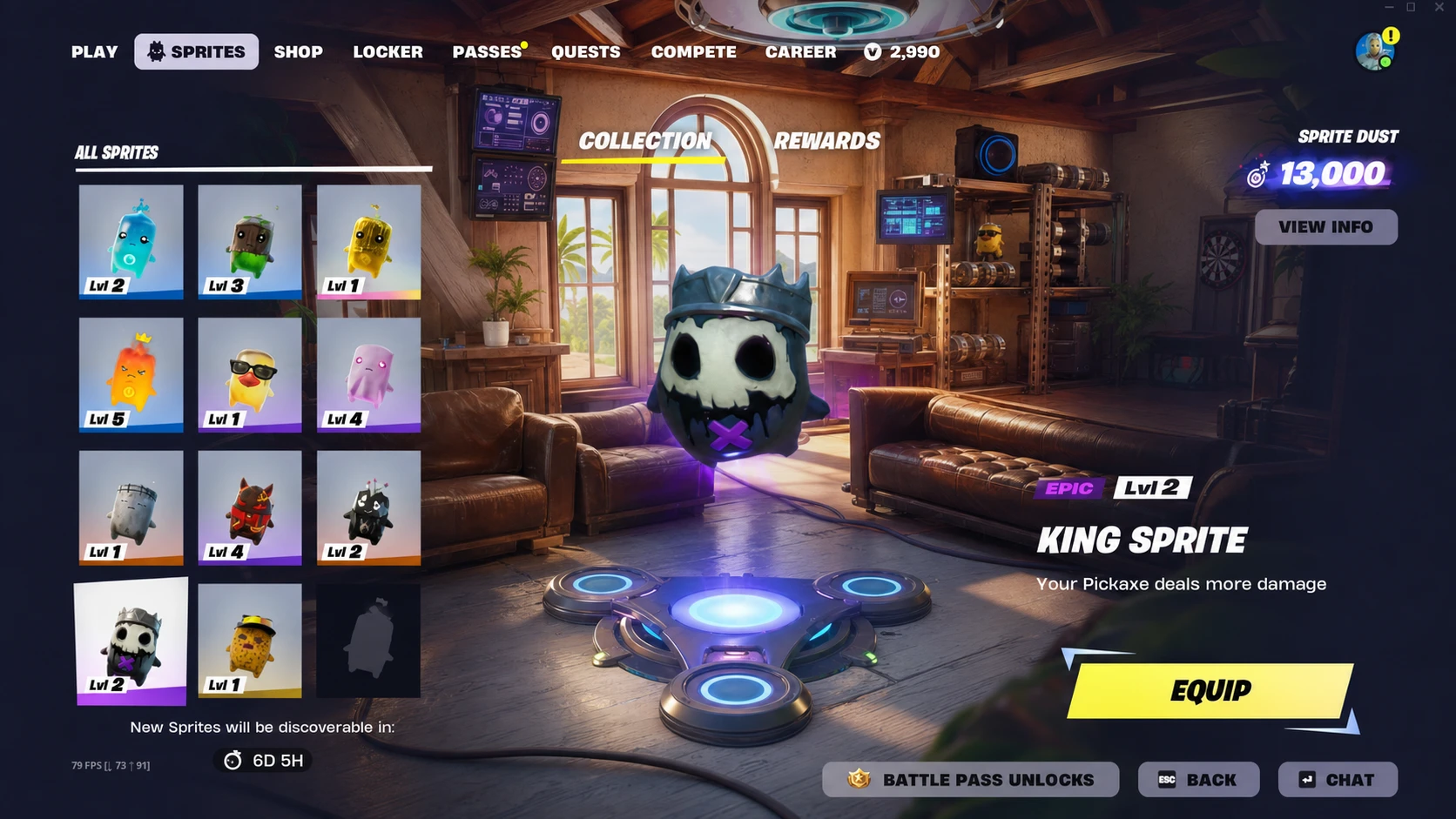 Fortnite King Sprite In-game