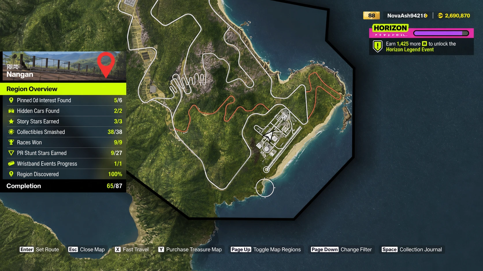 The spaceport in the Nangan region of Forza Horizon 6