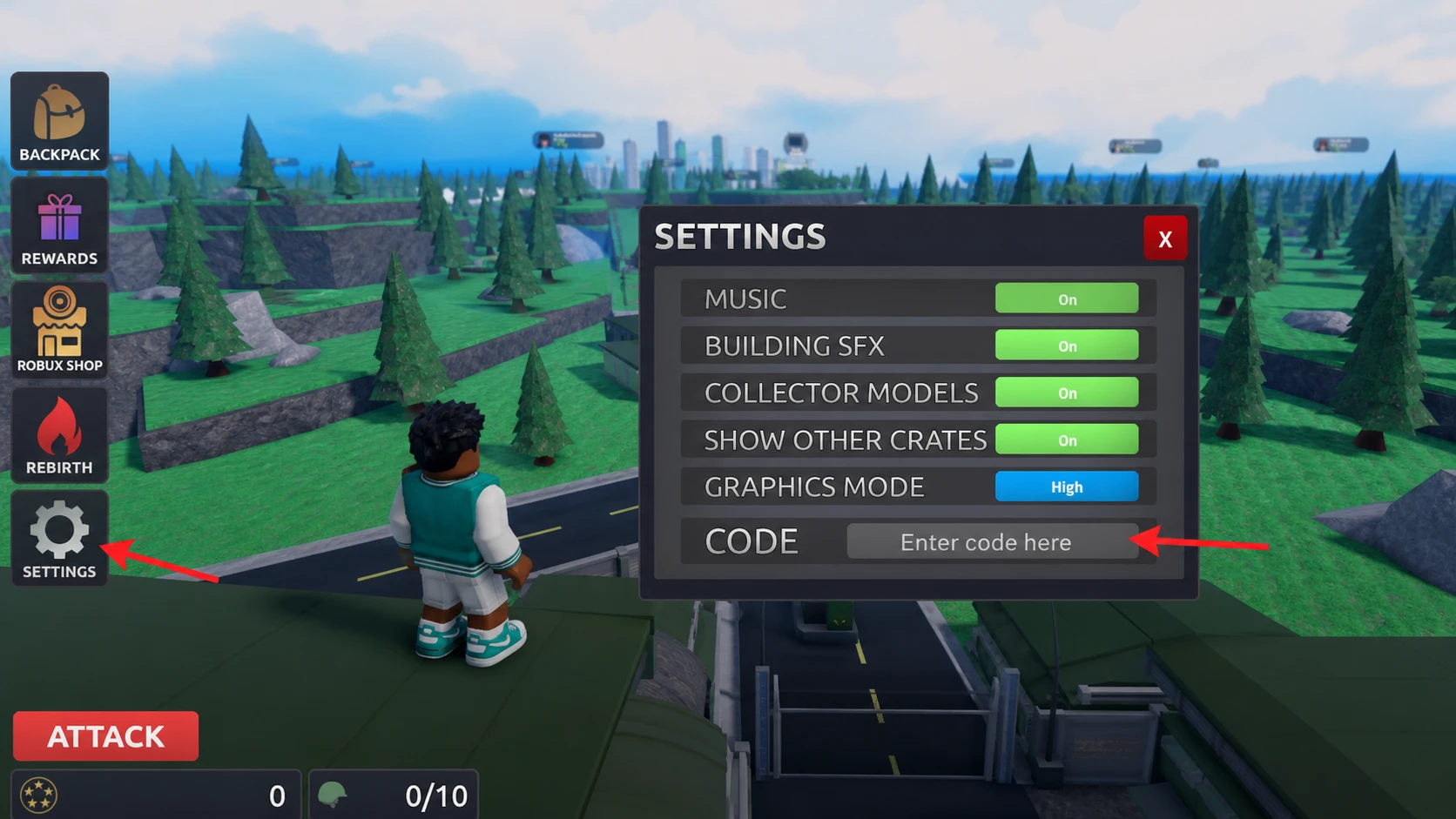 redeem Build a military base codes