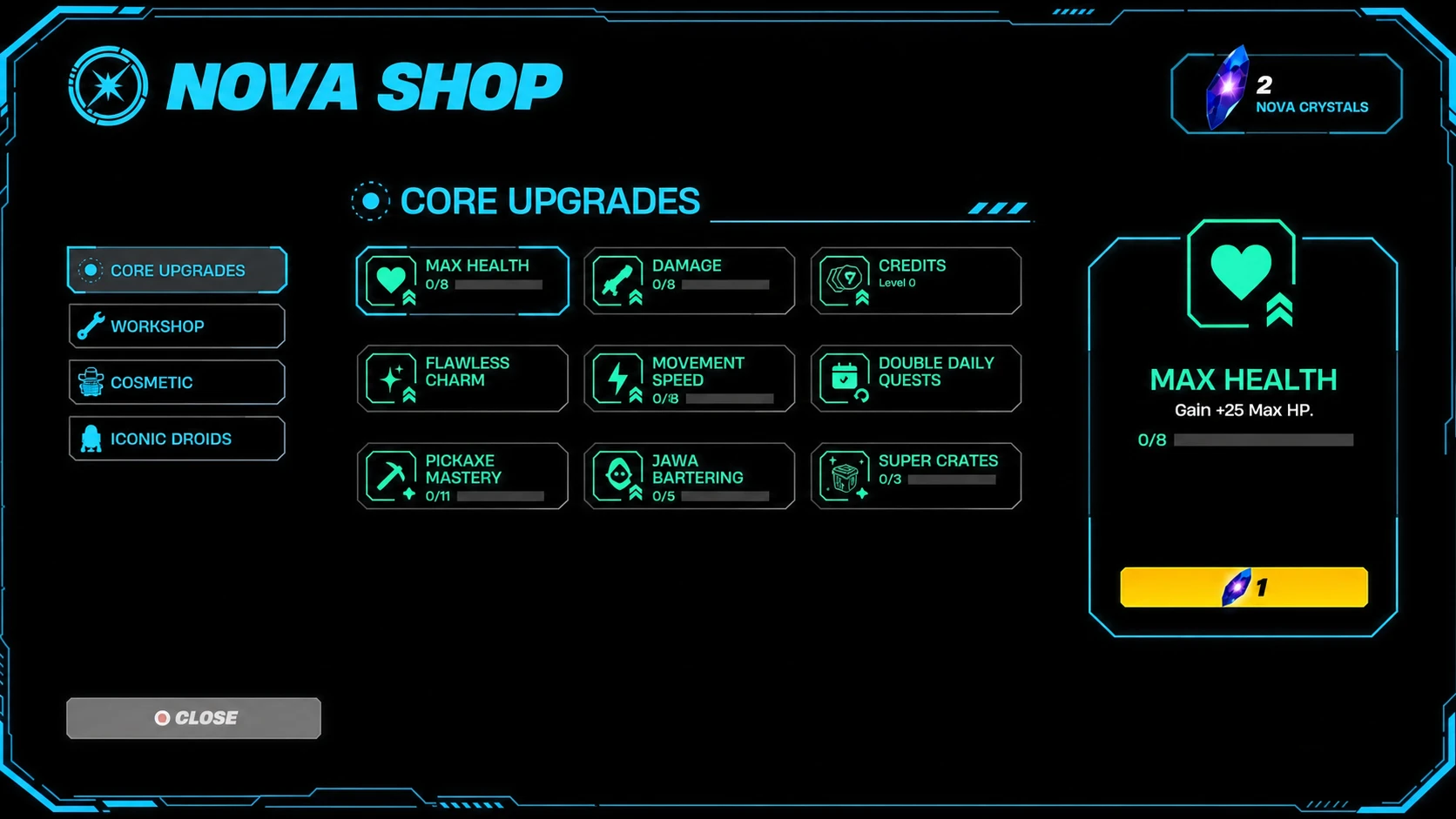 nova shop in fortnite droid tycoon