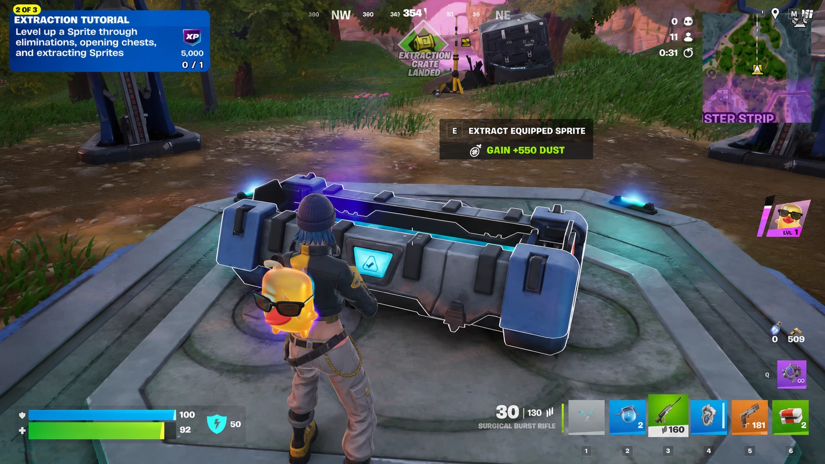 Extraction Site in Fortnite