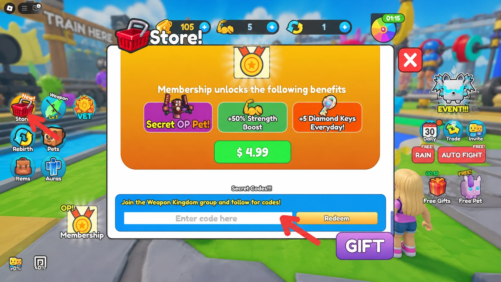 redeem roblox Reborn As Swordsman codes