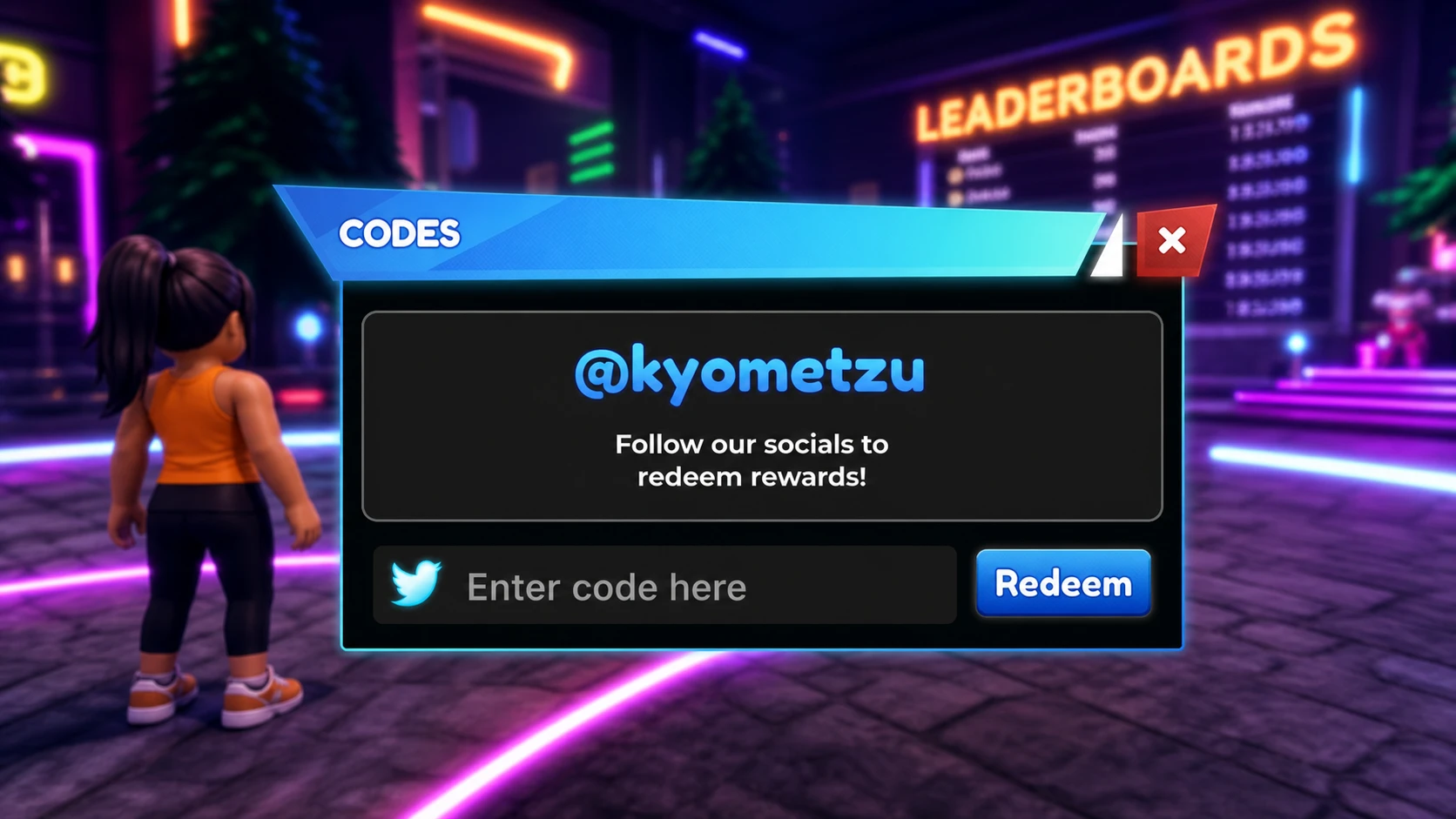multiverse tower defense code redemption screen