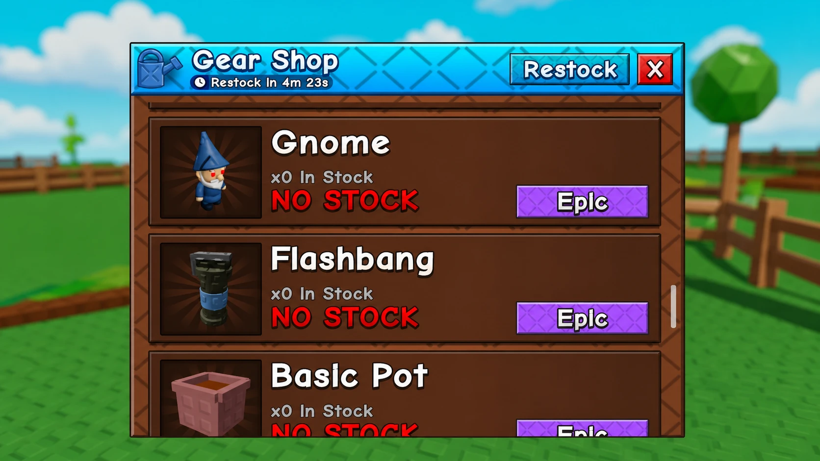 The Gear Shop in GAG 2