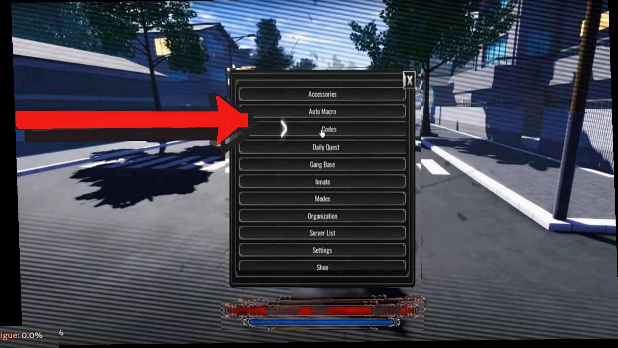 Bakudo codes redemption screen showing how to redeem codes