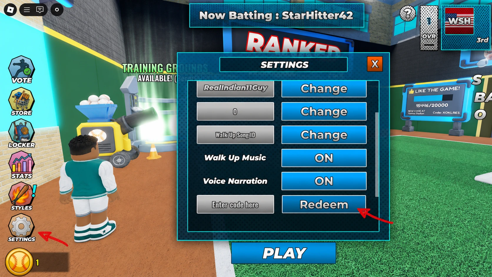 redeem Superstar Baseball codes