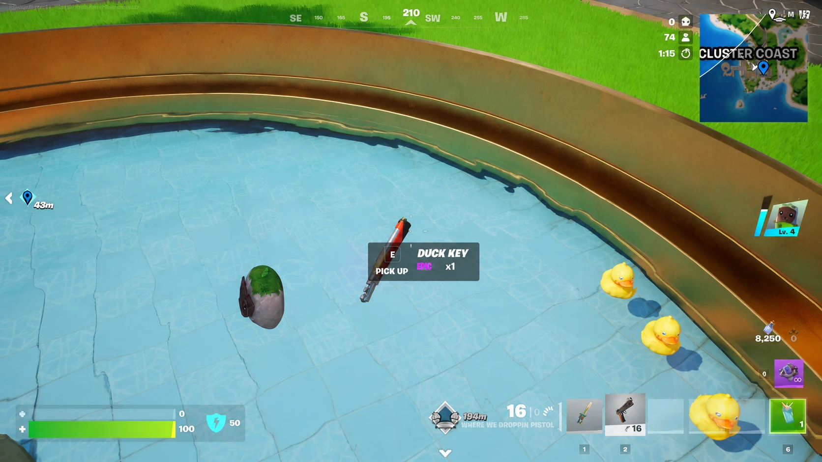 The Duck Key in Fortnite