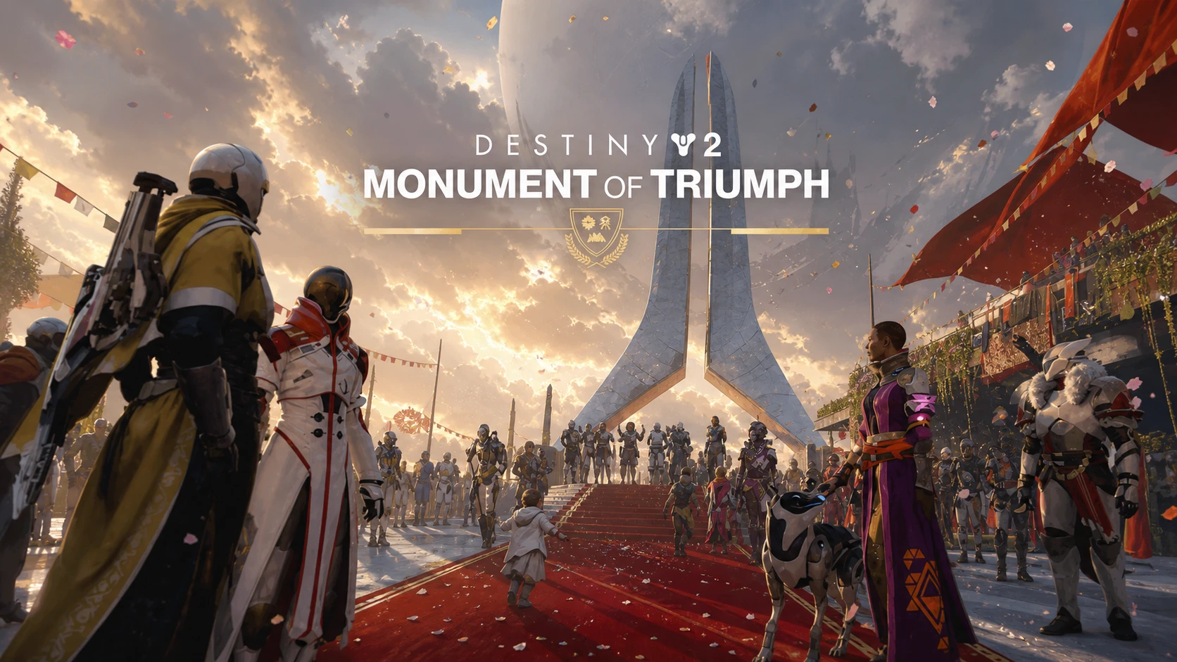 Key Art of the Monument of Triumph update in Destiny 2, its last one