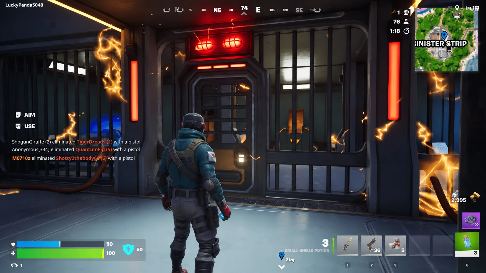 Locked Prison door