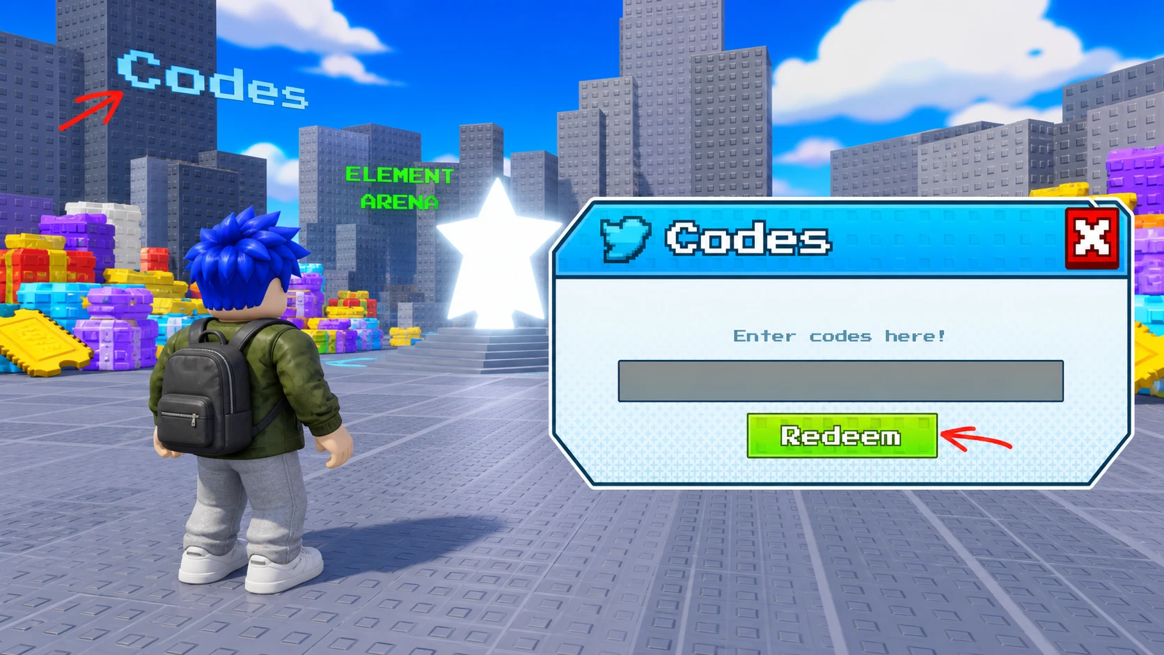 element arena codes