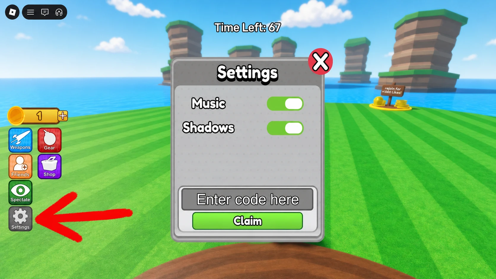 How to redeem codes in Battle Minigames
