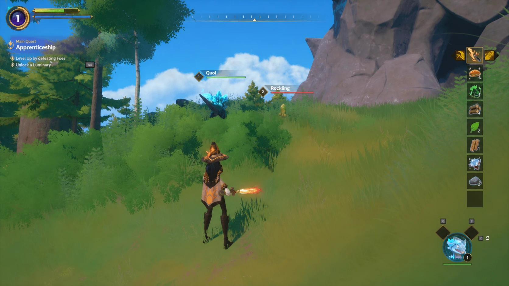 Slaying enemies in Witchspire